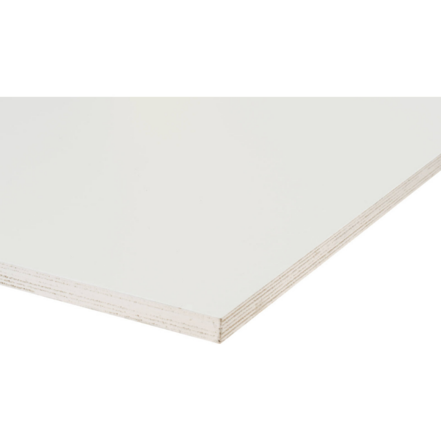 side panels white plywood